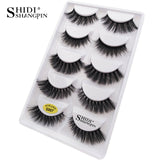 5 pairs natural long lashes mink eyelashes 3D
