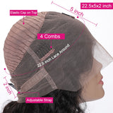 Water Wave Wig Lace Front Human Hair Wigs  Curly